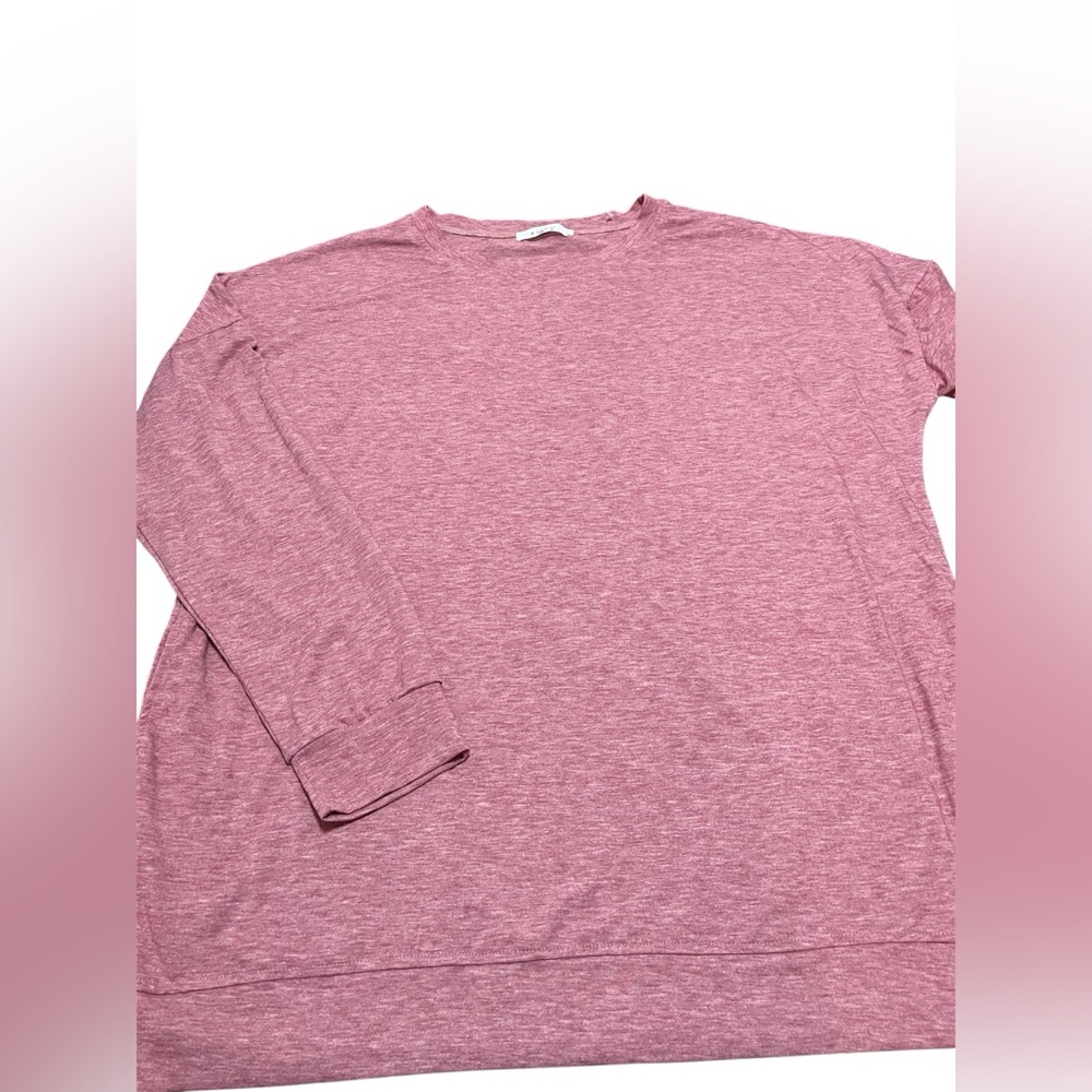 Women’s Long Sleeve Pink Top With Pockets